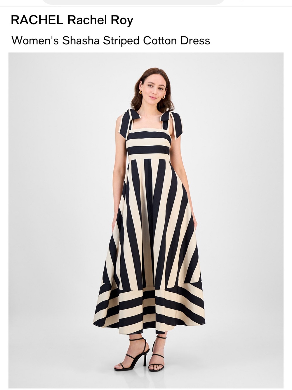 RACHEL Rachel Roy Women's Shasha Striped Cotton Dress